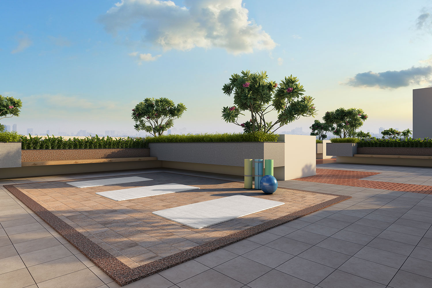 Yoga Area & Tulsi Manch